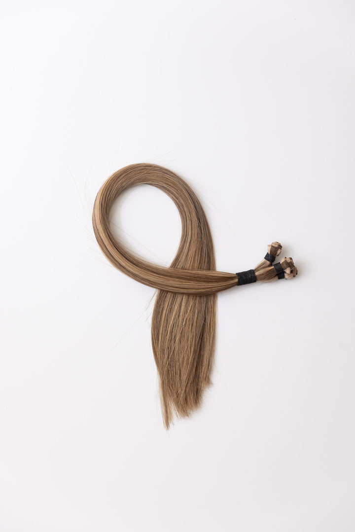 Dolce Latte: Hand-Tied Wefts-Christian Michael Hair Extensions