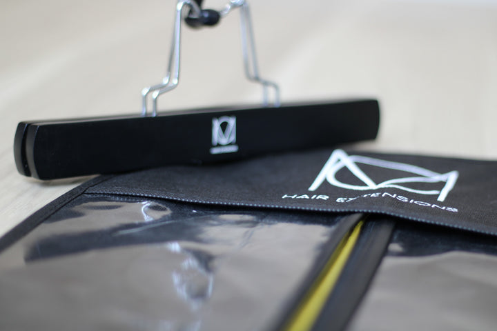Hair Extension Display Bag with Hanger-Christian Michael Hair Extensions