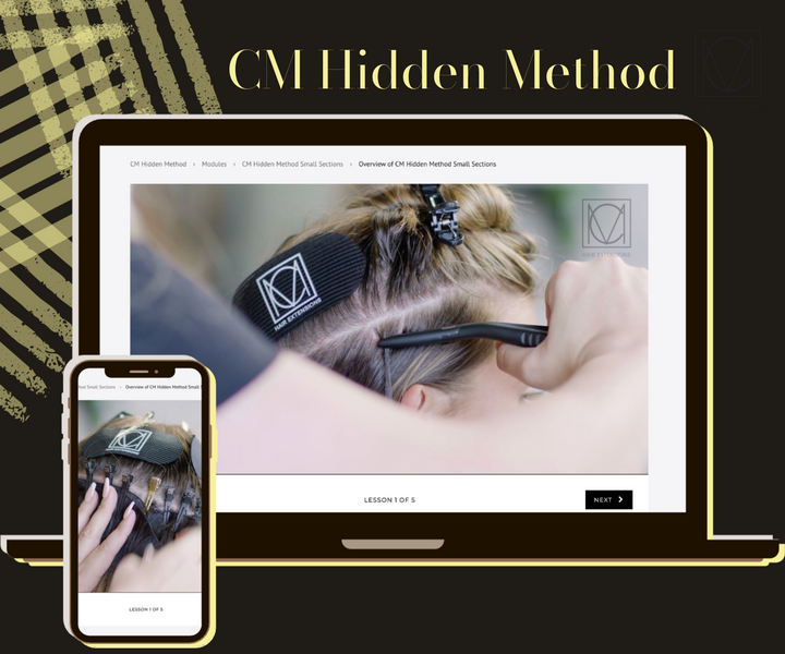 CM Hidden Method – Hair Extension Training & Certification