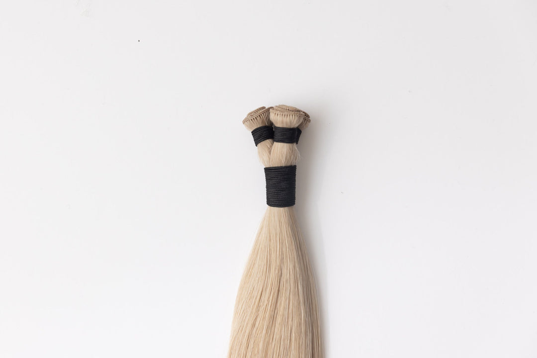 Irish Cream Hand - Tied Brown Wefts & Extensions | Caramel Brown Hair - Christian Michael Hair Extensions