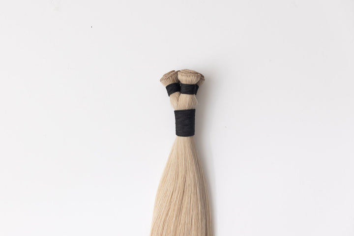 Irish Cream Hand - Tied Brown Wefts & Extensions | Caramel Brown Hair - Christian Michael Hair Extensions