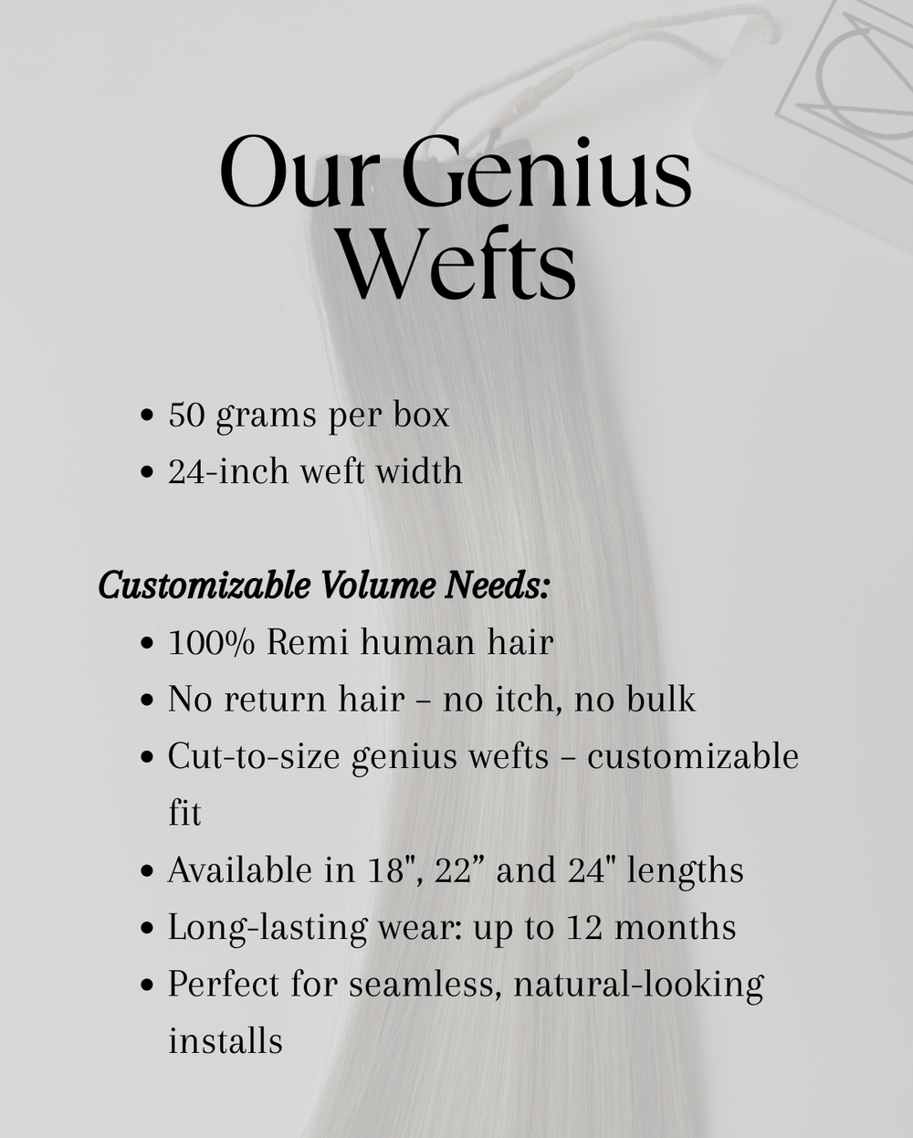 Lisa Genius Wefts - Christian Michael Hair Extensions