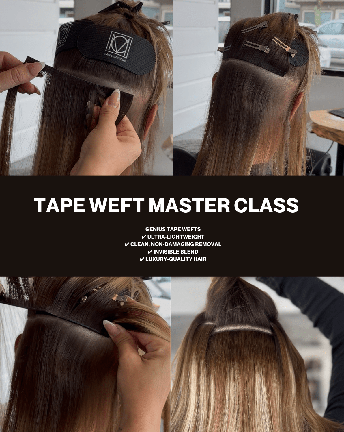 Tape Weft Master Class - Christian Michael Hair Extensions