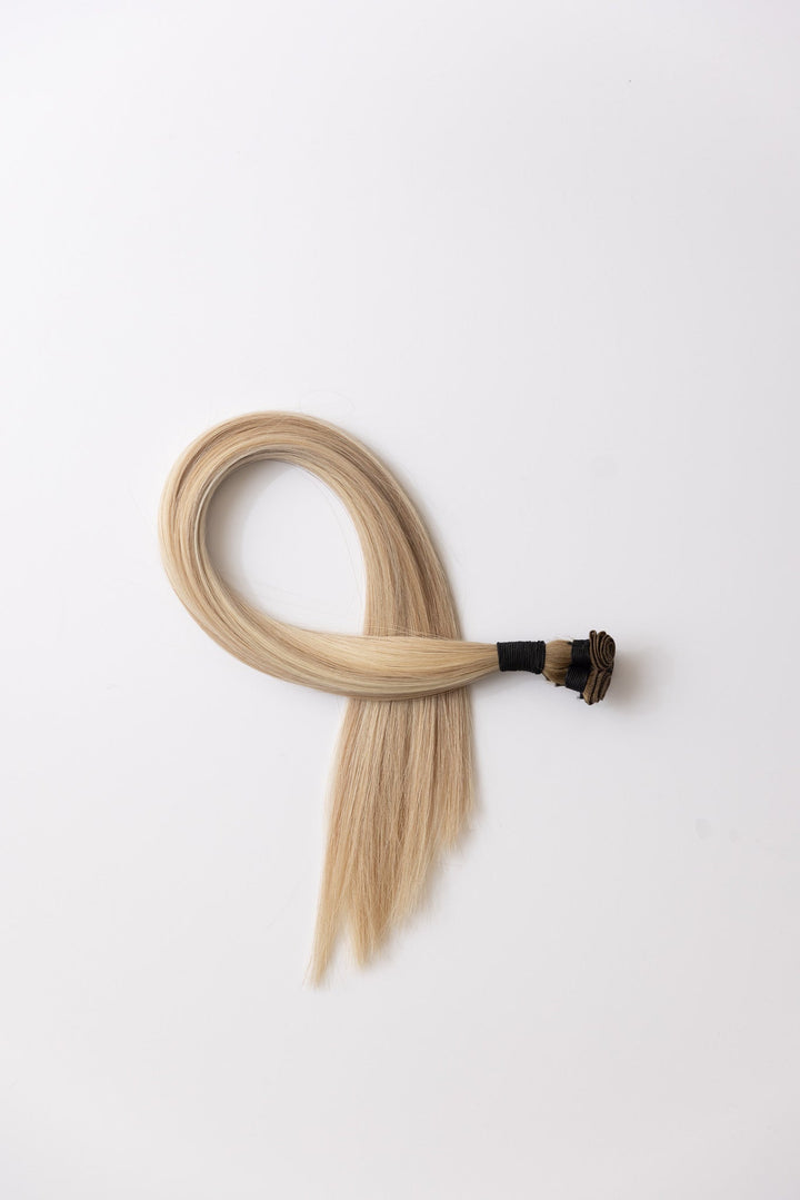 Toasted Coconut Hand - Tied Wefts & Extensions | Honey Brown Hair - Christian Michael Hair Extensions