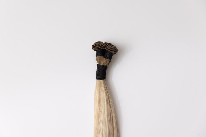 Toasted Coconut Hand - Tied Wefts & Extensions | Honey Brown Hair - Christian Michael Hair Extensions